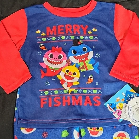 Nwt Nickelodeon Baby Shark PJ Set - Picture 2 of 7